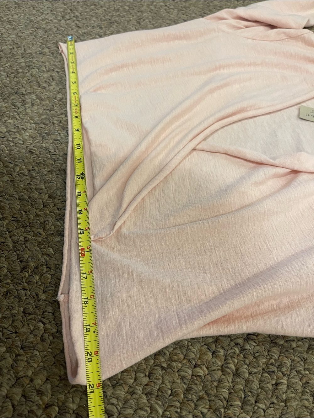 NWT Cut Loose Pink Cotton Linen Natural Fibers Crop Wrap Cardigan USA - Size M - Picture 11 of 11